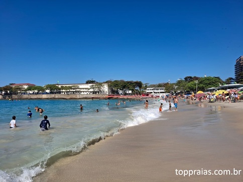 Praia de Copacabana no Rio de Janeiro