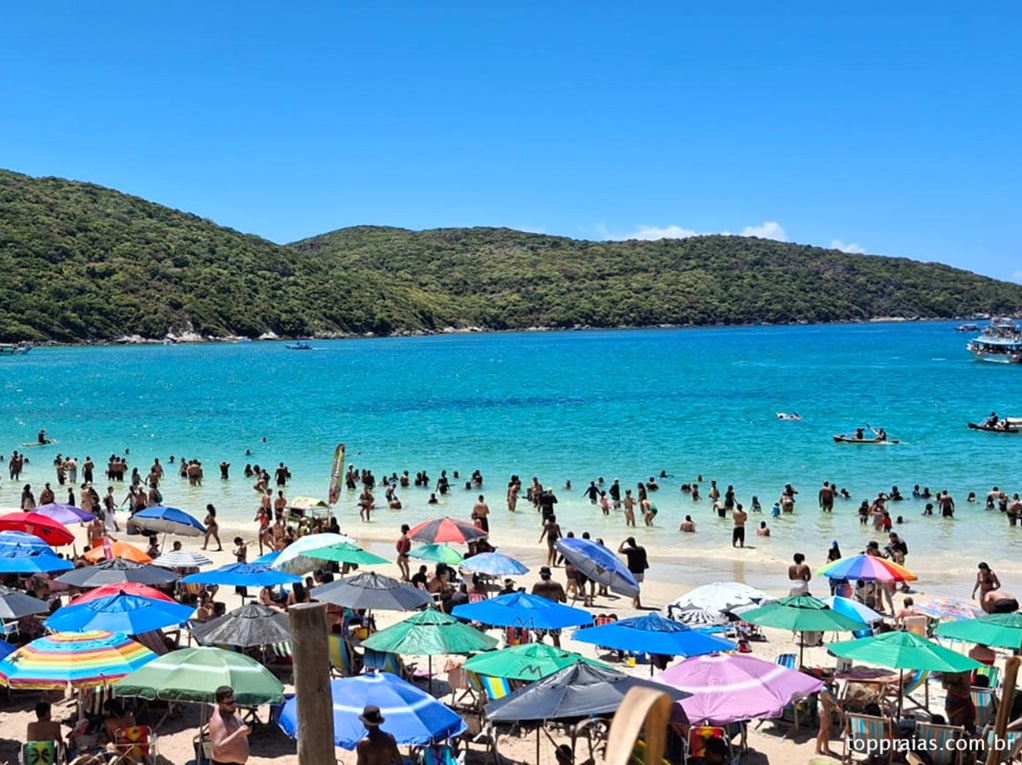 Praia do Forno em Arraial do Cabo